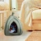 Pet Adobe Pet Adobe Igloo Style Pet Tent for Cats, Gray 929180PHC - alternate 5